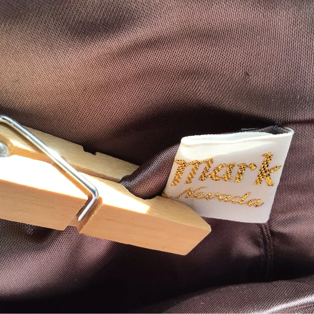 Vintage SharMark Black and Clear Beaded Clutch - Picture 7 of 13